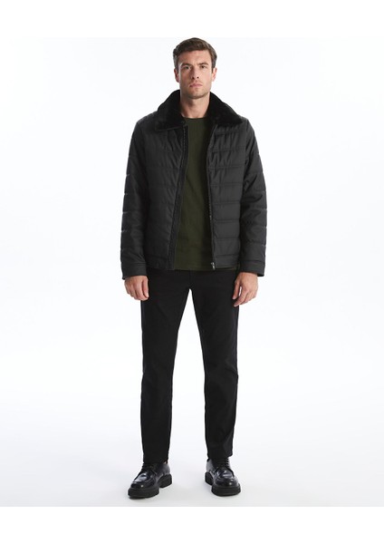 Yeni Sezon Standart Kalıp Gömlek Yaka Erkek Deri Görünümlü Mont fiyatları