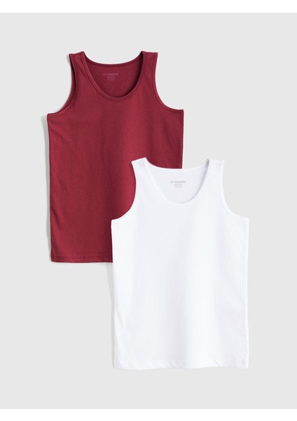 Yeni Sezon Bisiklet Yaka Erkek Çocuk Atlet 2'li