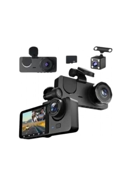 Gelişmiş G-Sensörlü Üçlü Araç Kamerası – 5” LCD Ekran ve Hareket Algılama modelleri