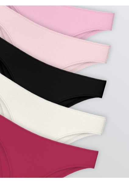 Yeni Sezon Düz Brazilian Külot 5'li modelleri