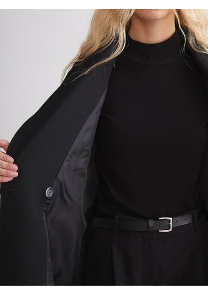 Yeni Sezon Kruvaze Yaka Kadın Kaşe Kaban fırsatları