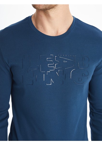 Yeni Sezon Bisiklet Yaka Uzun Kollu Baskılı Erkek Tişört modelleri