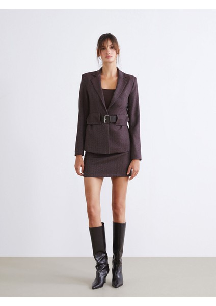 Yeni Sezon Beli Fermuarlı Mini Etek