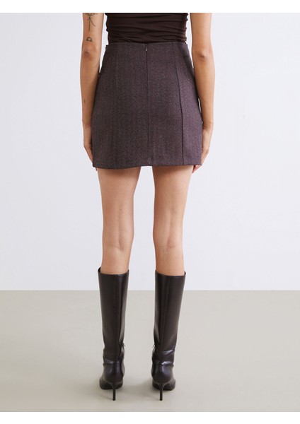 Yeni Sezon Beli Fermuarlı Mini Etek fırsatları