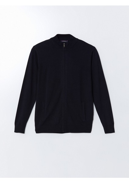 Yeni Sezon Standart Kalıp Dik Yaka Erkek Triko Hırka indirimleri