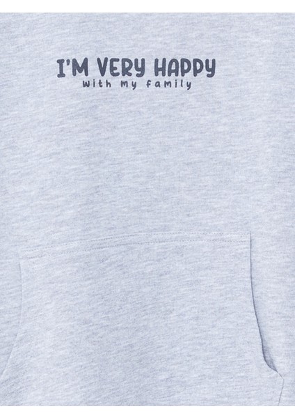 Yeni Sezon Bisiklet Yaka Baskılı Erkek Bebek Sweatshirt ve Eşofman Alt 2'li Takım modelleri