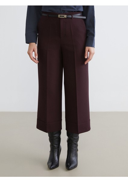 Yeni Sezon Beli Kemerli Standart Fit Kadın Pantolon fiyatları