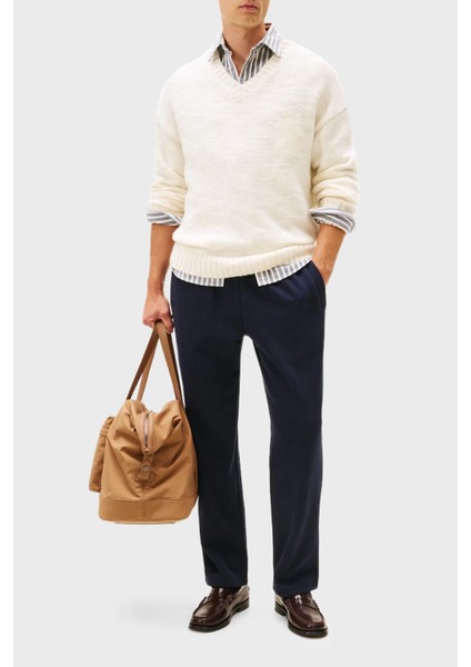 Pamuklu Regular Fit Normal Bel Pantolon Erkek Pantolon MW0MW41501 Dw5 fiyatları