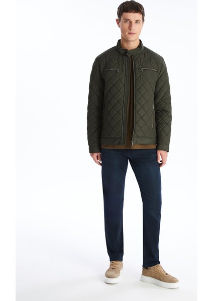 Yeni Sezon Standart Kalıp Dik Yaka Erkek Şişme Mont modelleri