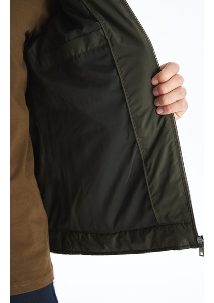 Yeni Sezon Standart Kalıp Dik Yaka Erkek Şişme Mont indirimleri