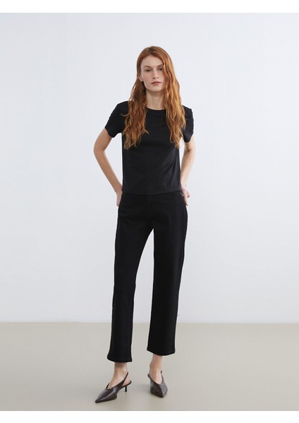 Yeni Sezon Straight Fit Kadın Jean Pantolon