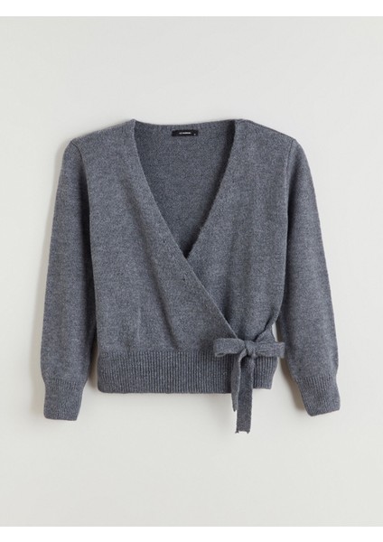 Yeni Sezon Kruvaze Yaka Kadın Triko Kazak indirimleri