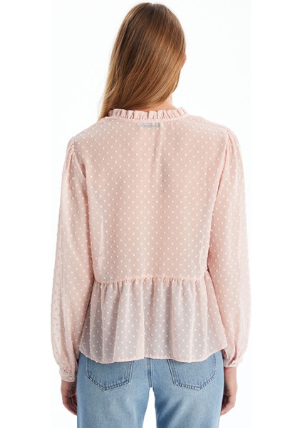 Yeni Sezon Bağlamalı Yaka Dokulu Kadın Bluz fırsatları