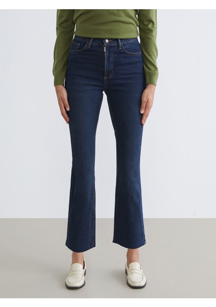 Yeni Sezon Crop Flare Kadın Jean Pantolon fiyatları