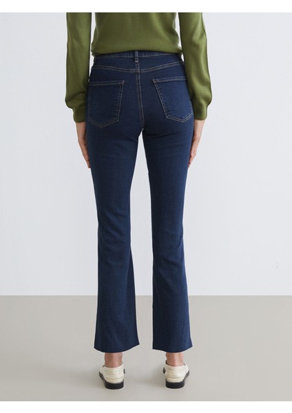 Yeni Sezon Crop Flare Kadın Jean Pantolon fırsatları