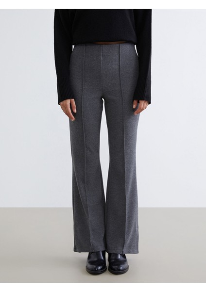 Yeni Sezon Beli Lastikli Ispanyol Paça Kadın Pantolon fiyatları