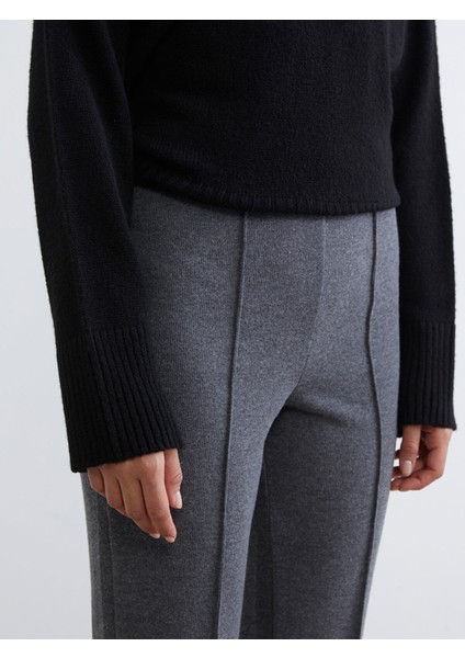 Yeni Sezon Beli Lastikli Ispanyol Paça Kadın Pantolon modelleri