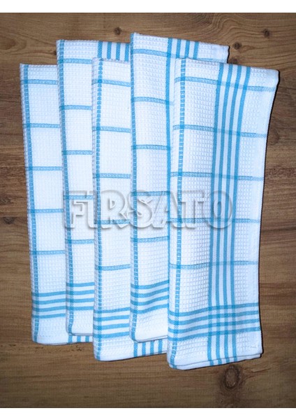 Çizgili Petek Dokulu Mutfak Havlusu| Beslenme Örtüsü | Kurulama Bezi – 50X70CM (5’li Paket)