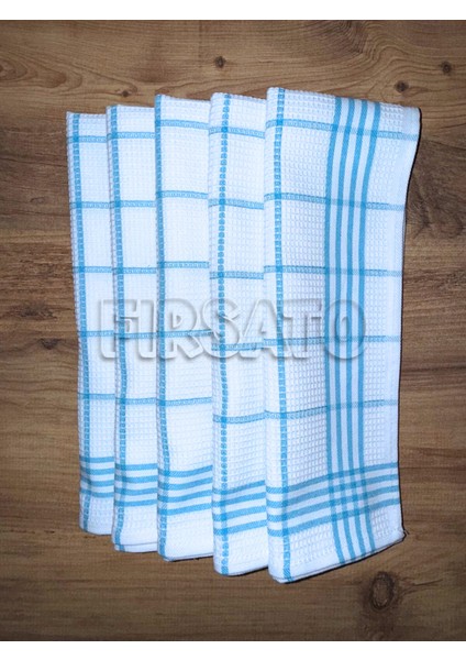Çizgili Petek Dokulu Mutfak Havlusu| Beslenme Örtüsü | Kurulama Bezi – 50X70CM (5’li Paket) fırsatları