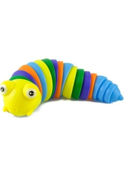 2 Adet Söktak Eğlenceli, Stres ve Anksiyete Giderici Montessori Tırtıl Oyuncağı Renkli modelleri