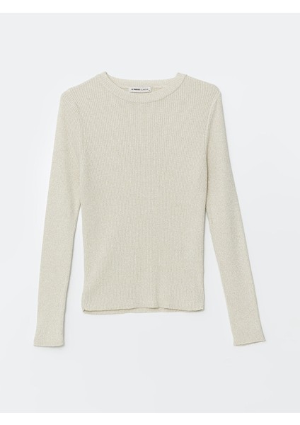 Yeni Sezon Bisiklet Yaka Parlak Görünümlü Kadın Triko Kazak indirimleri