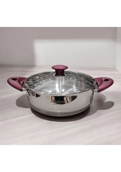 Çelik Kısa Tencere 24 cm Elit