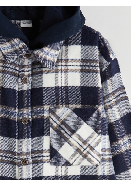 Yeni Sezon Kapüşonlu Ekose Erkek Çocuk Gömlek fırsatları