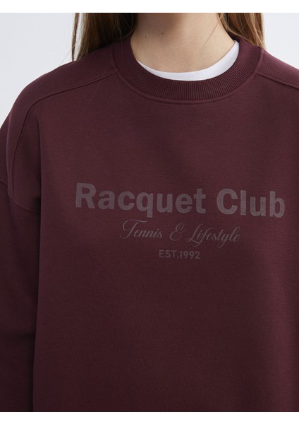 Yeni Sezon Baskılı Oversize Kadın Kalın Sweatshirt modelleri