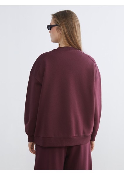 Yeni Sezon Baskılı Oversize Kadın Kalın Sweatshirt fırsatları