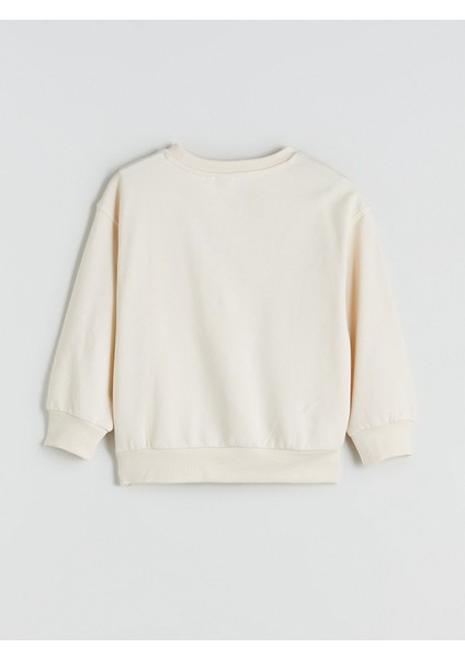 Yeni Sezon Bisiklet Yaka Stitch Baskılı Kız Çocuk Sweatshirt fırsatları