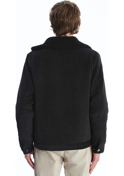 Yeni Sezon Standart Kalıp Kürk Yakalı Kadife Erkek Mont indirimleri