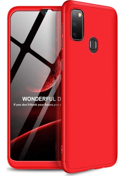 M30S Için Kılıf Dip 360 Protective Kırmızı [ M30S ile Uyumlu Kılıf - Kırmızı]