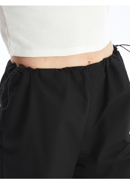 Yeni Sezon Kadın Beli Lastikli Düz Paraşüt Pantolon modelleri