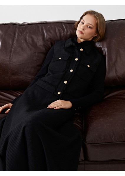 Yeni Sezon Gömlek Yaka Kadın Tüvit Yelek fırsatları