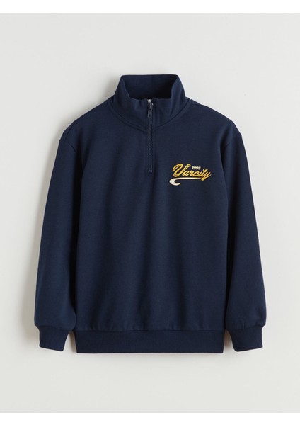 Yeni Sezon Dik Yaka Erkek Çocuk Sweatshirt