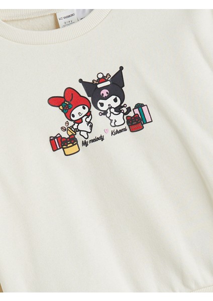 Yeni Sezon Hello Kitty Baskılı Kalın Kız Bebek Sweatshirt fırsatları
