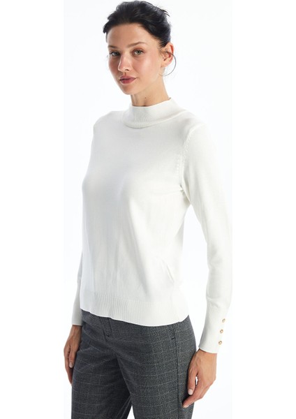 Yeni Sezon Yarım Balıkçı Yaka Kadın Triko Kazak