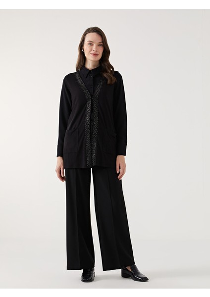 Yeni Sezon V Yaka Parlak Taşlı Kadın Yelek fiyatları