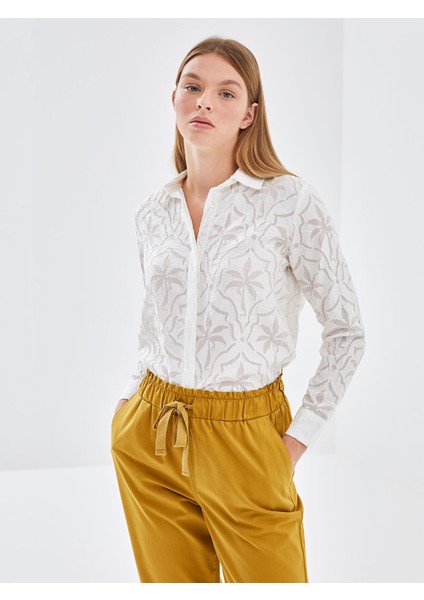 Yeni Sezon Desenli Kadın Gömlek