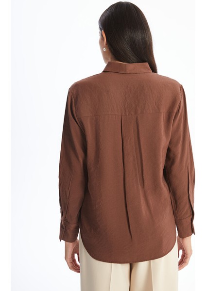 Yeni Sezon Düz Uzun Kollu Kadın Gömlek fırsatları