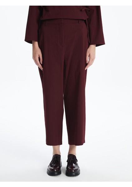 Yeni Sezon Beli Lastikli Dokulu Kadın Pantolon fiyatları