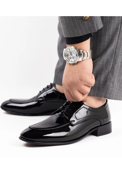 Klasik Ruganerkek Ayakkabı Hakiki Dana Astarlı Damatlık Takım Elbiseye Uygun R27