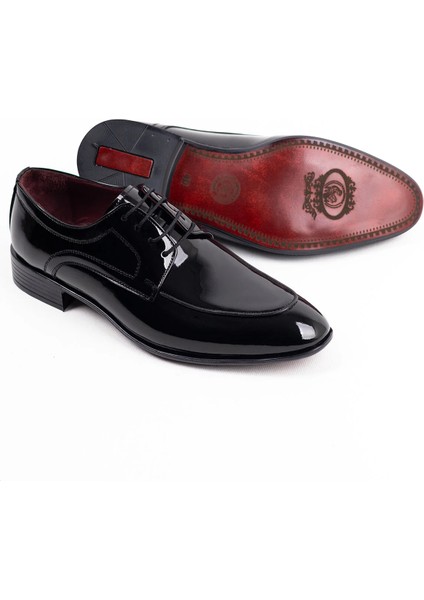 Klasik Ruganerkek Ayakkabı Hakiki Dana Astarlı Damatlık Takım Elbiseye Uygun R27