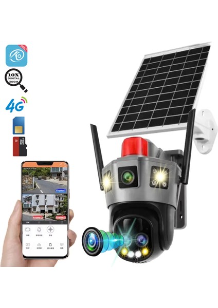 Internetin ve Elektriğin Olmadığı Yerde Kullanılan Güvenlik Kamerası