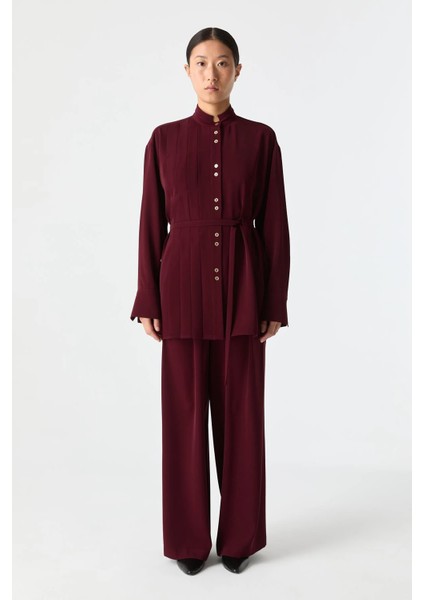 Pilise Detaylı Dökümlü Gömlek fırsatları