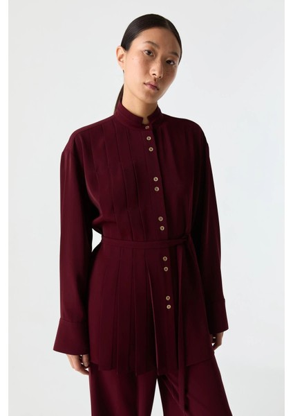 Pilise Detaylı Dökümlü Gömlek indirimleri