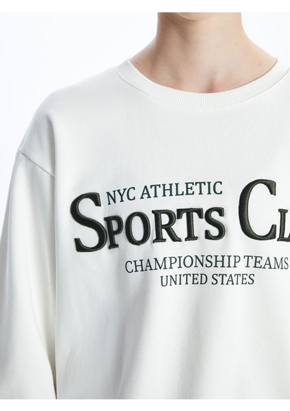 Yeni Sezon Baskılı Oversize Kadın Kalın Sweatshirt modelleri