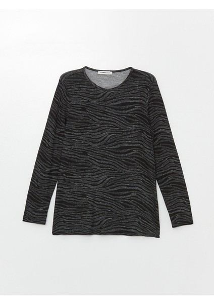 Yeni Sezon Bisiklet Yaka Desenli Uzun Kollu Kadın Bluz indirimleri