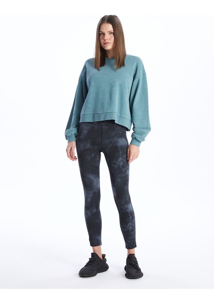 Yeni Sezon Bisiklet Yaka Oversize Kadın Sweatshirt modelleri