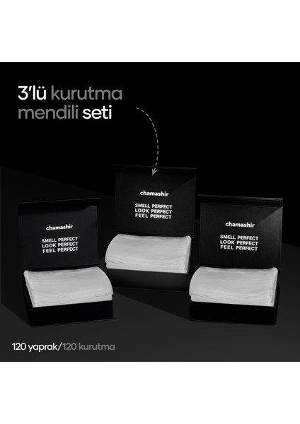 3'lü Set Çamaşır Kurutma Mendili 40 Yaprak
